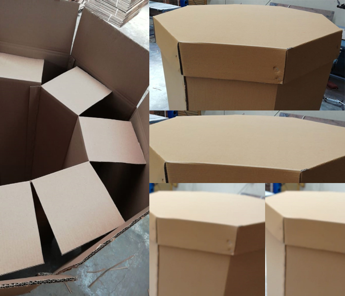   Hexagon Corrugated Box 